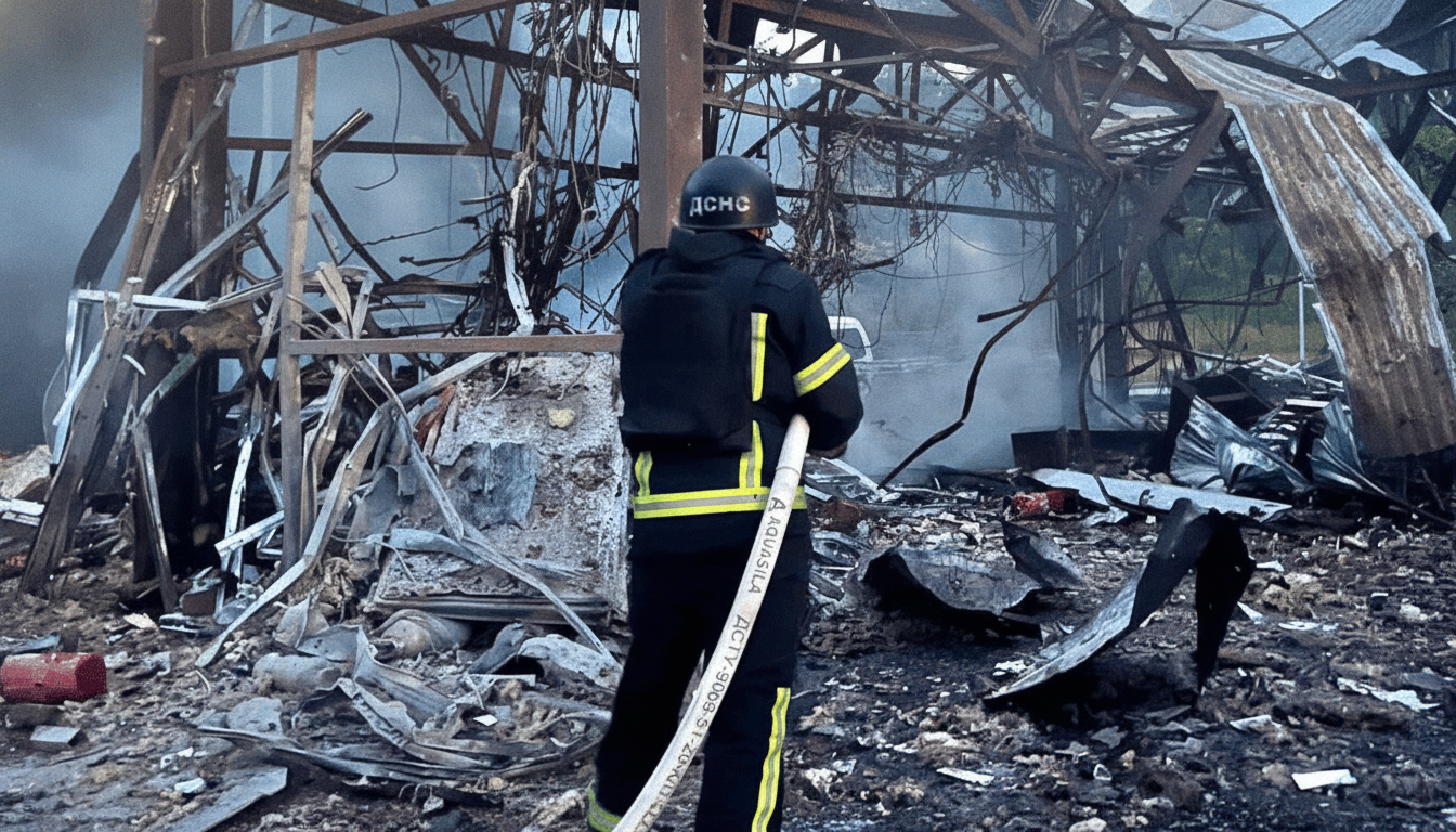 Удар по Дніпру, пошкоджене підприємство