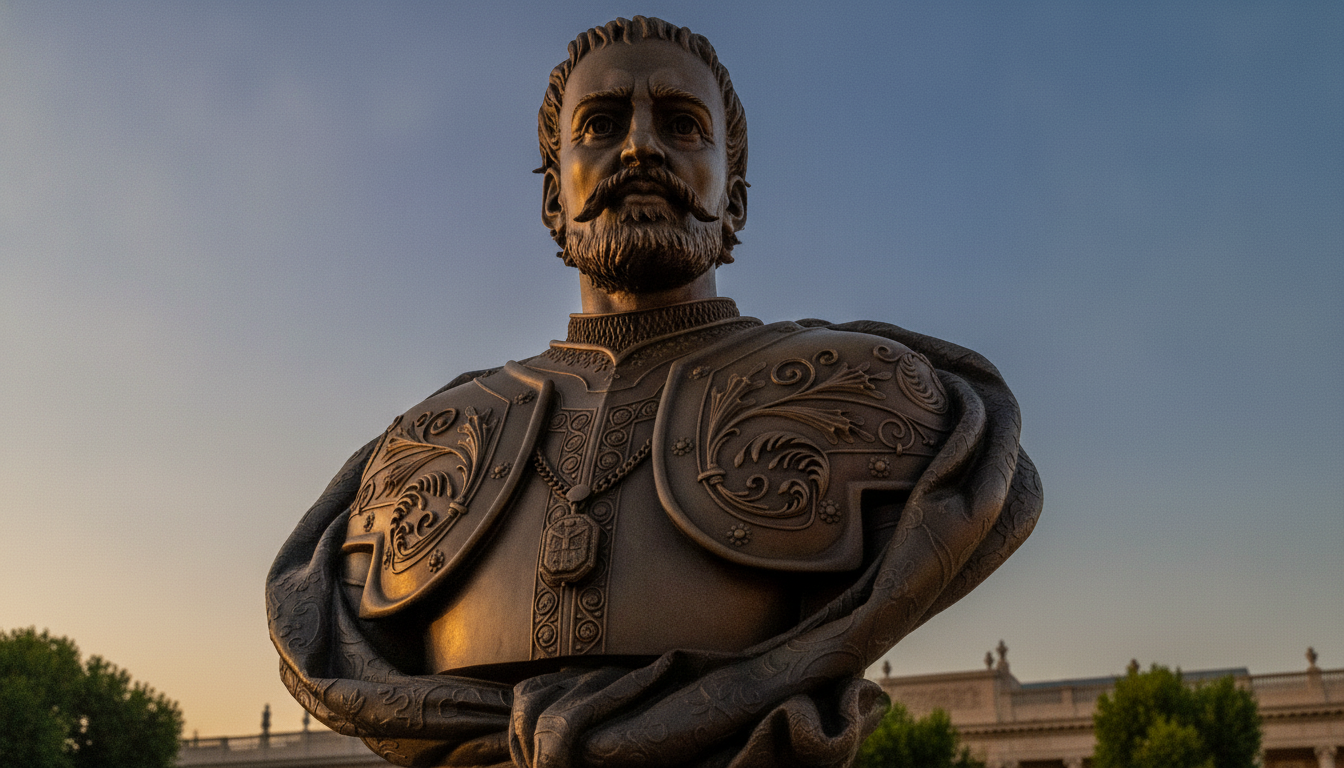 Erstmals historisch getreue Mазепа-Statue in der Kiewer Höhlenkloster vorgestellt
