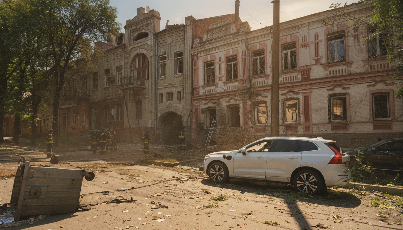 Russian Strike Hits Zaporizhzhia: Six Wounded Including a Child, Museum Damaged