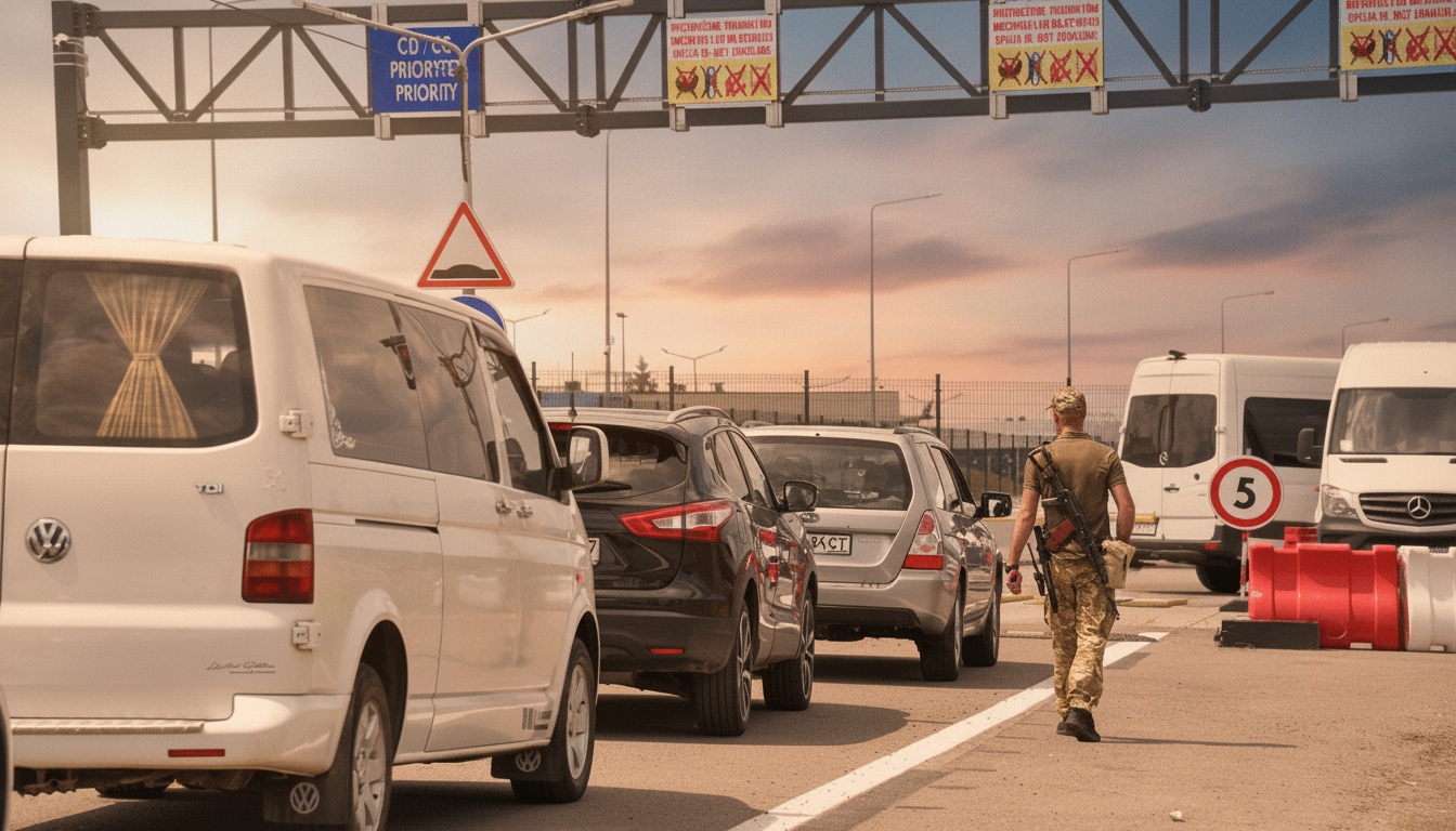 Queues at Ukraine's borders