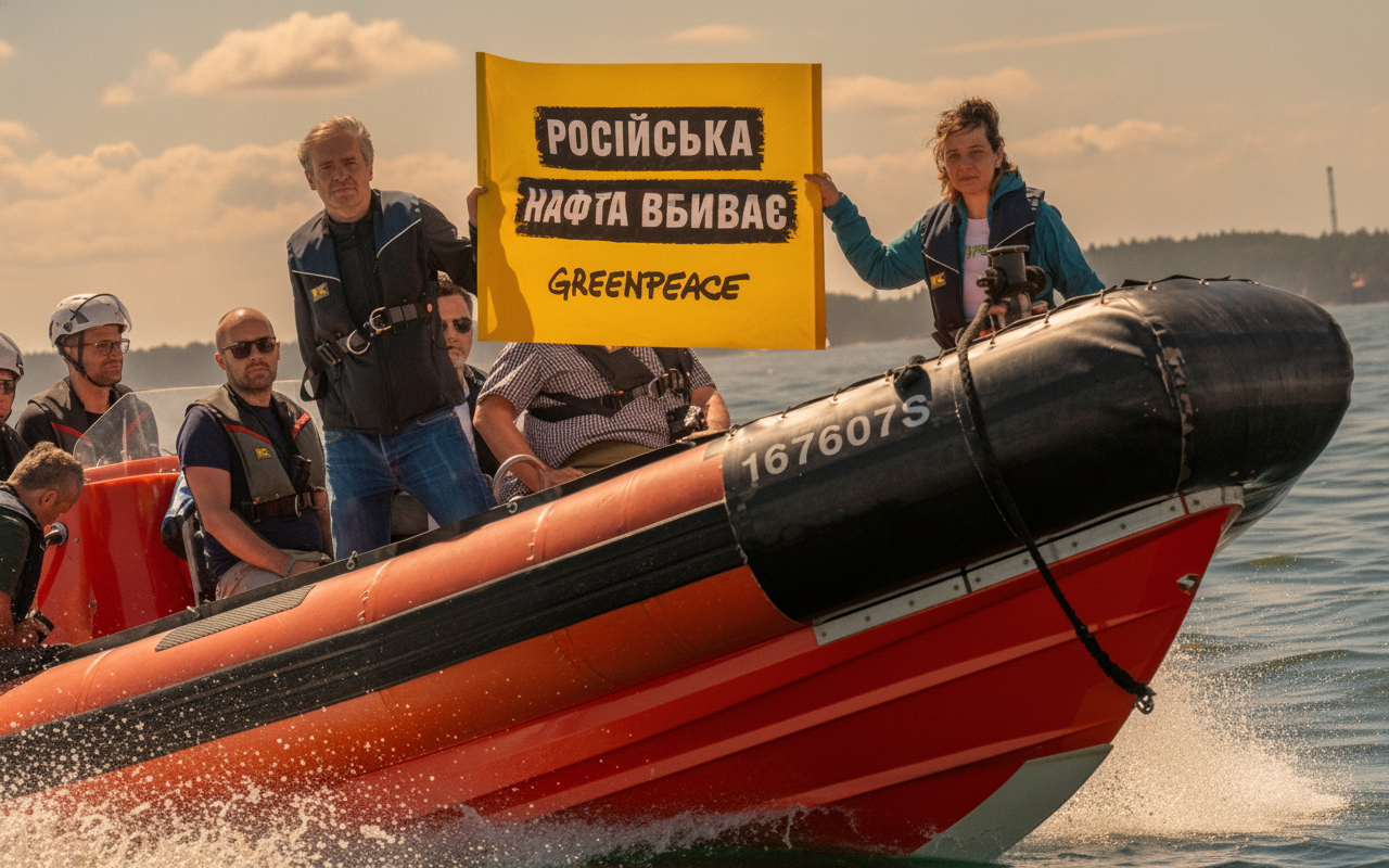 Niemcy: aktywiści Greenpeace namierzyli objęty sankcjami tankowiec przewożący rosyjską ropę