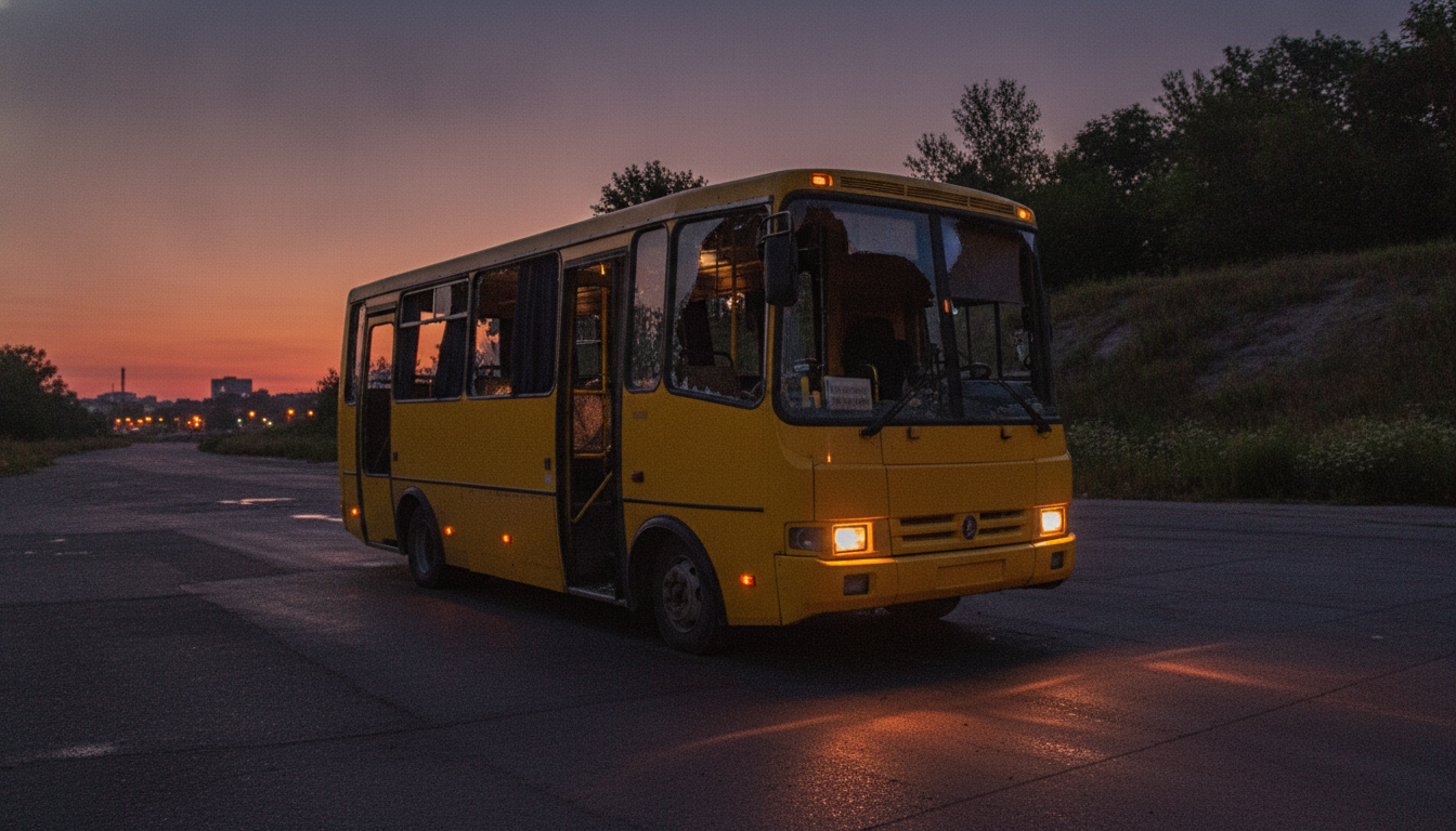 Удар по автобусу в Херсоні