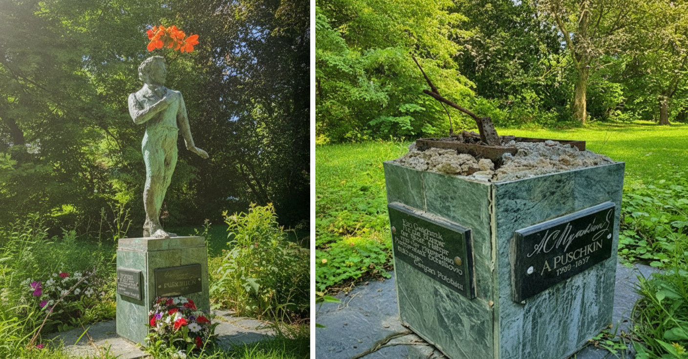 Pushkin Statue Stolen in Germany: Key Details on the Incident