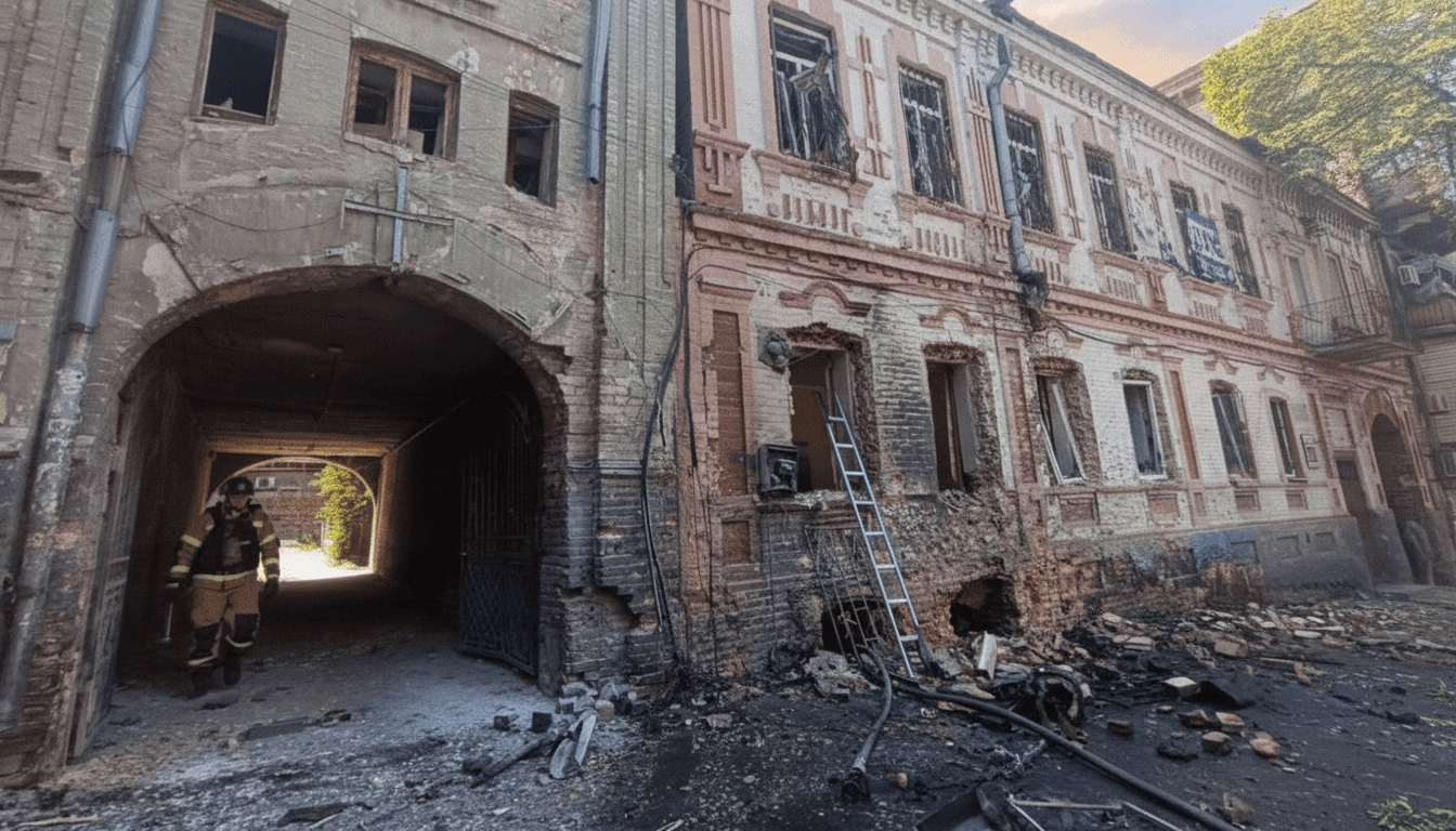 Руйнування багатоквартирних будинків у Запоріжжі