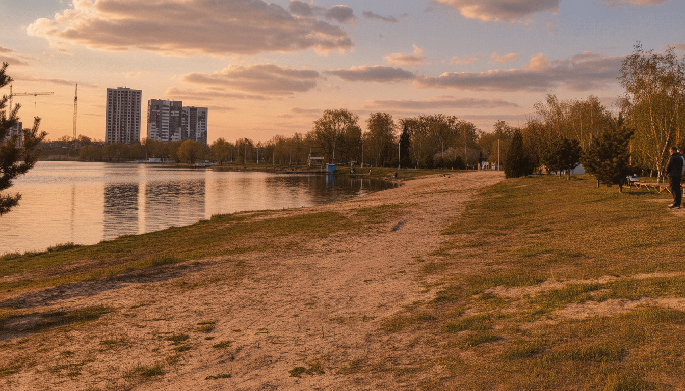 Перший пляж на Журавлівці в Харкові