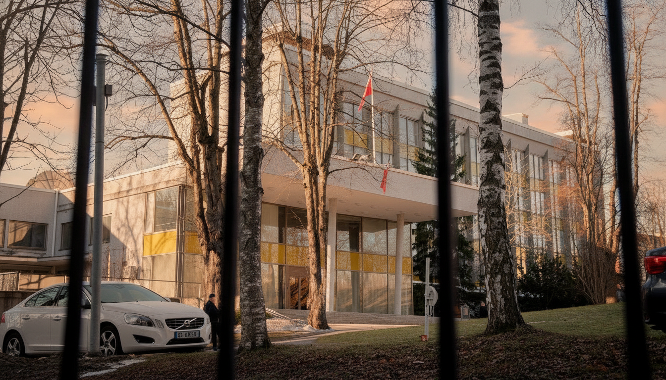 Drony obrzuciły farbą i atrapą bomby ambasadę Rosji w Szwecji