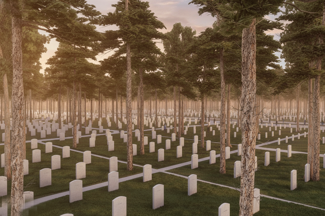 Starkregen zerstört Damm auf Militärfriedhof: Gedenkstätte bleibt gesperrt