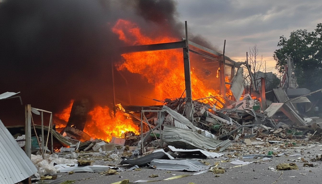 Luftangriff auf Supermarkt in Kramatorsk: Kind und vier Erwachsene verletzt
