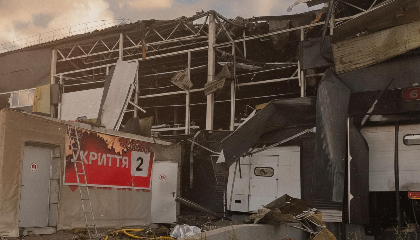 Strike Hits Nova Poshta Sorting Hub in Chernihiv Region, No Casualties Reported