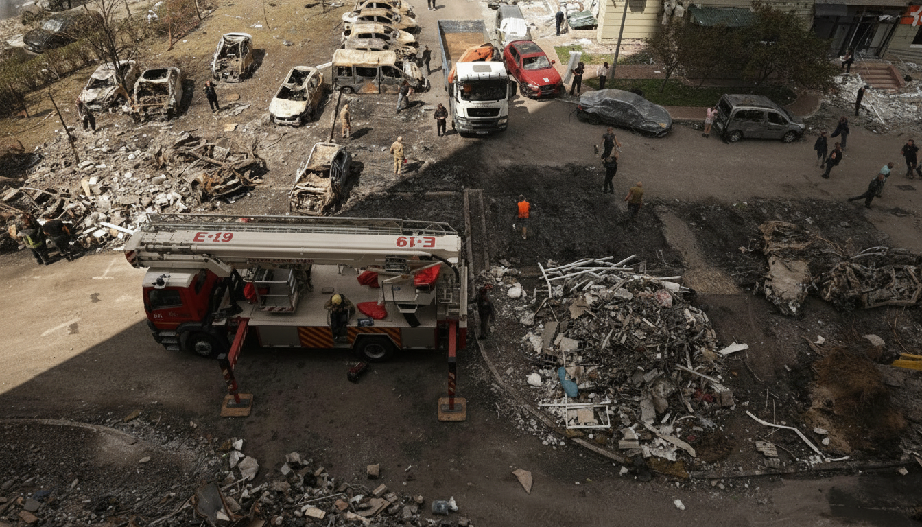 15 ofiar śmiertelnych i 60 rannych po ataku na Kijów 6 lipca – zniszczono 30 budynków