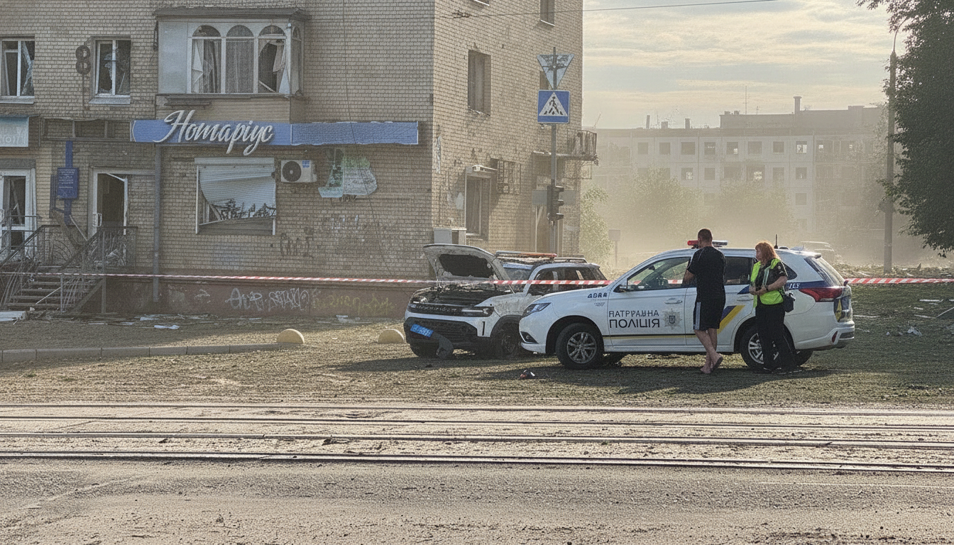 Russian Strike on Zaporizhzhia Kills Police Captain, Wounds 14