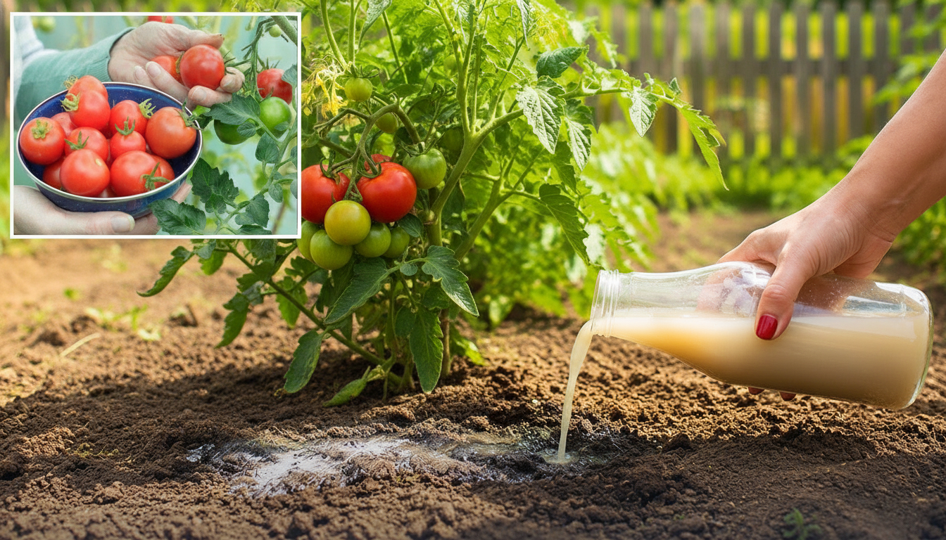 A Simple Recipe for Tomato Fertilizer Made from Yeast and Banana Peels