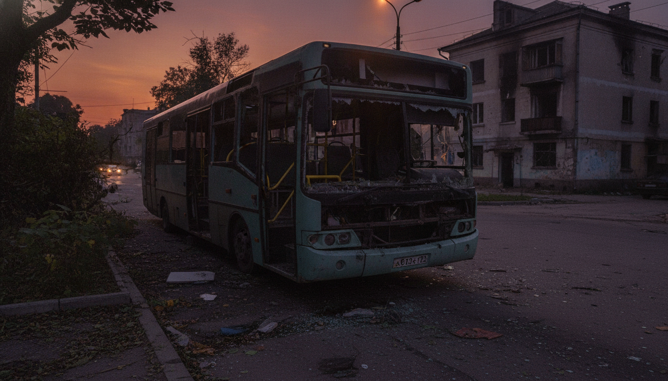 Удар по Херсону: дроны атаковали маршрутку и остановку — пять раненых