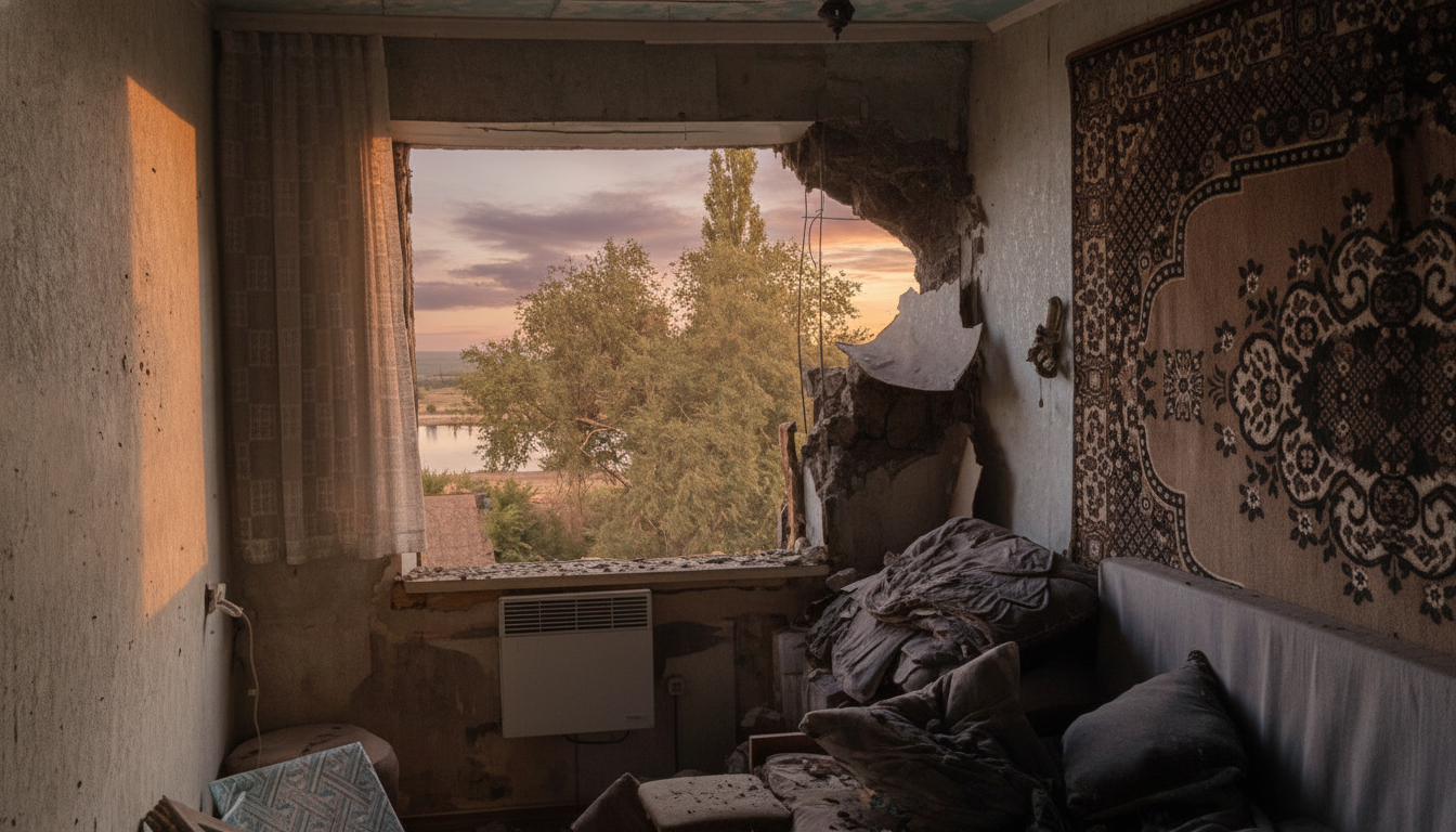 Ammonia pipeline and residential buildings damaged following Russian assault on Dnipropetrovsk region