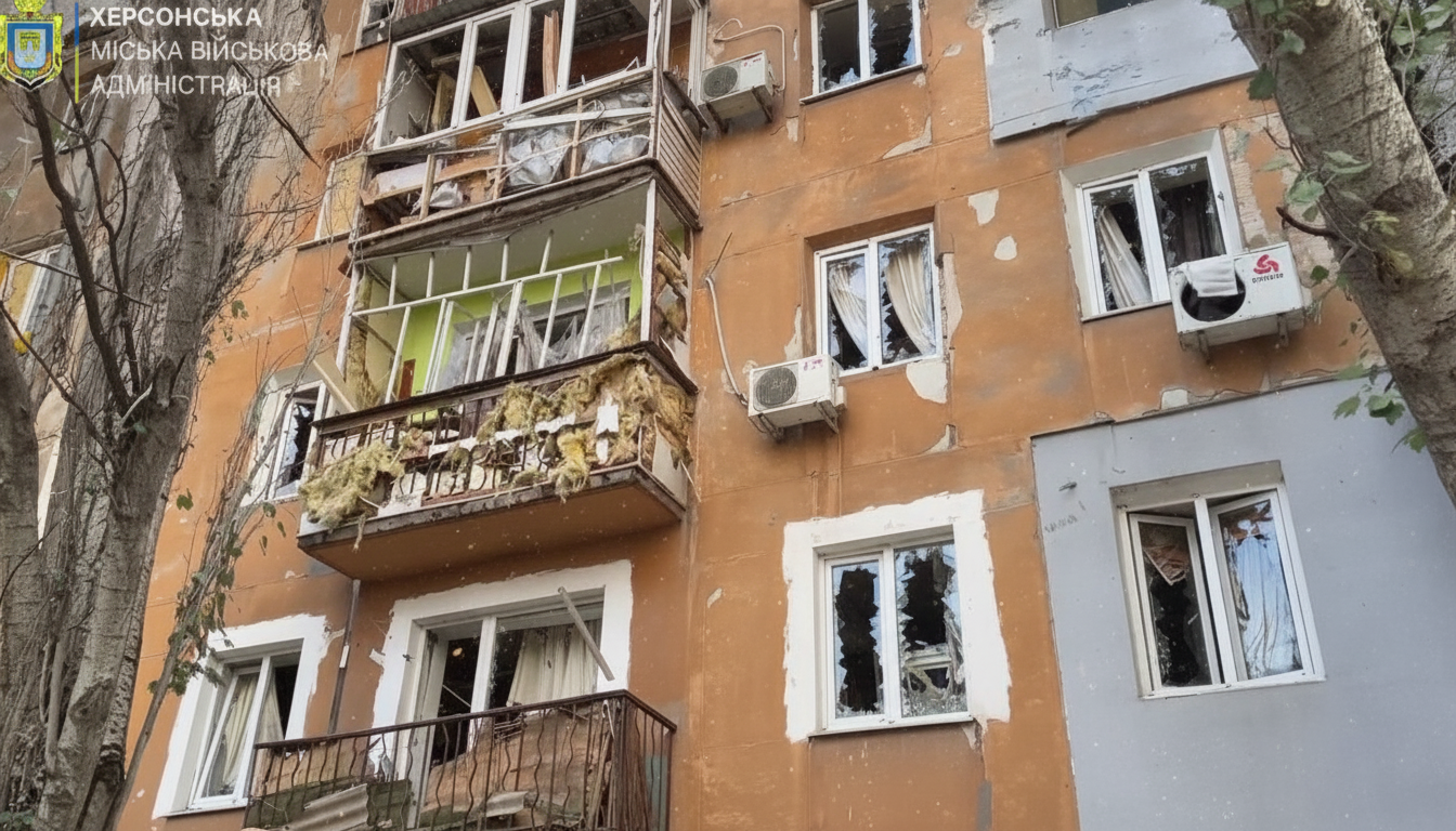 Обстріл Херсона, поранені люди