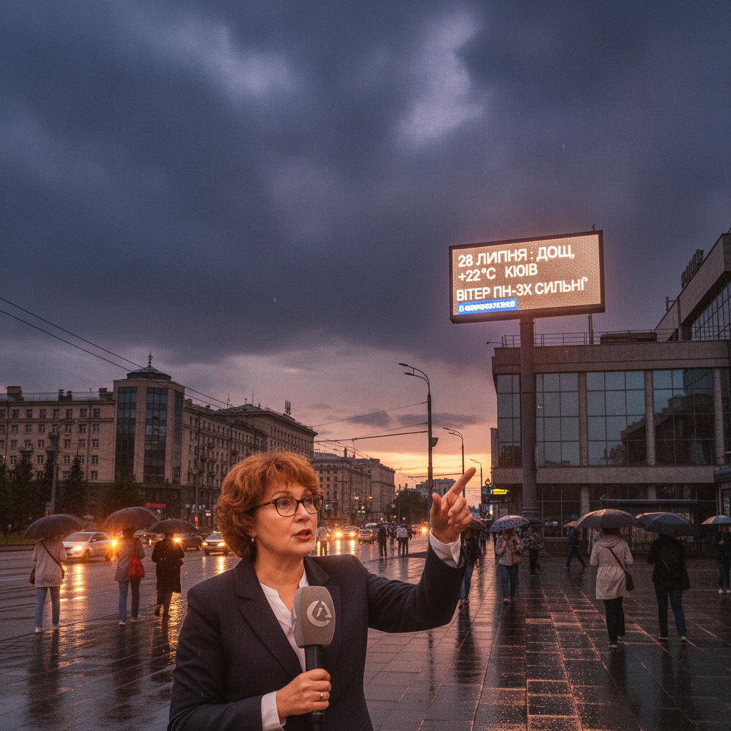 Холодний фронт, дощ та вітер