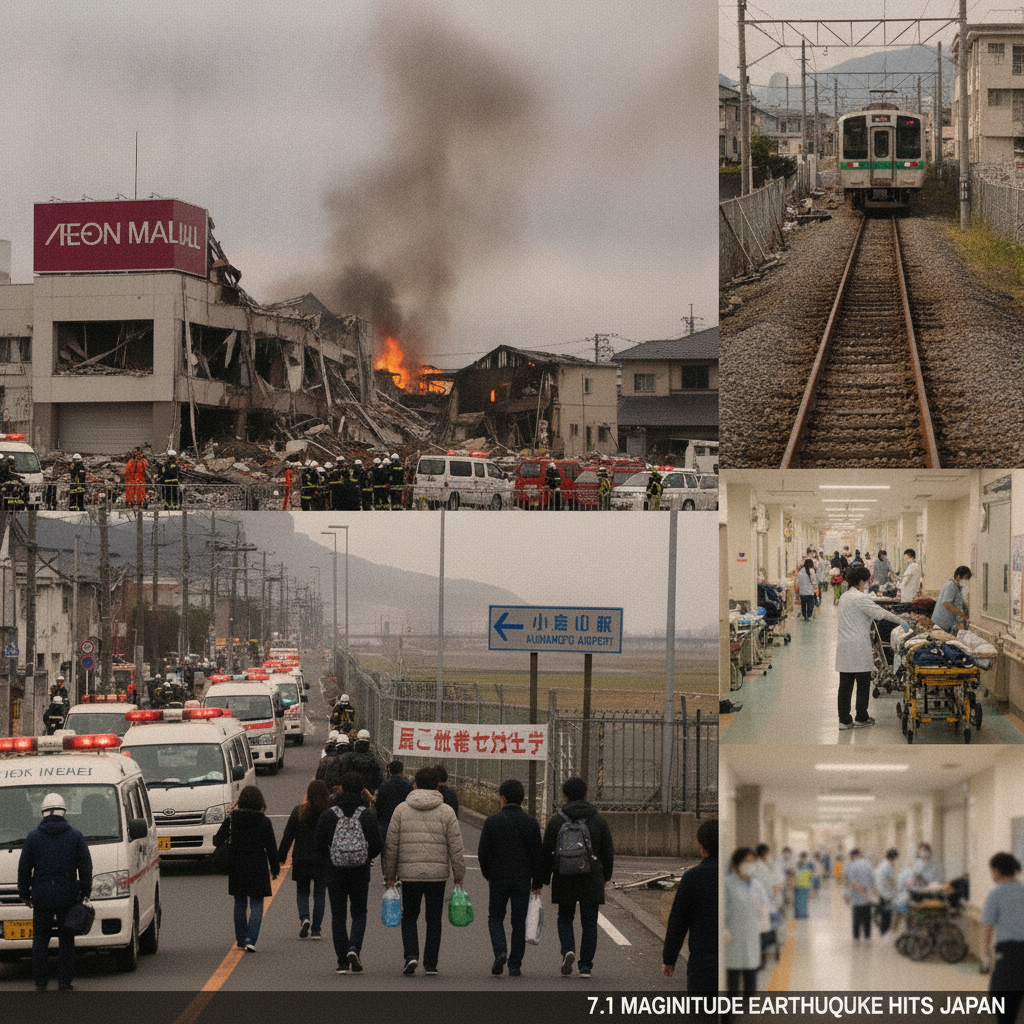 Starkes Erdbeben in Japan mit einer Magnitude von 7,1: Dutzende Verletzte und Evakuierung von 150.000 Menschen