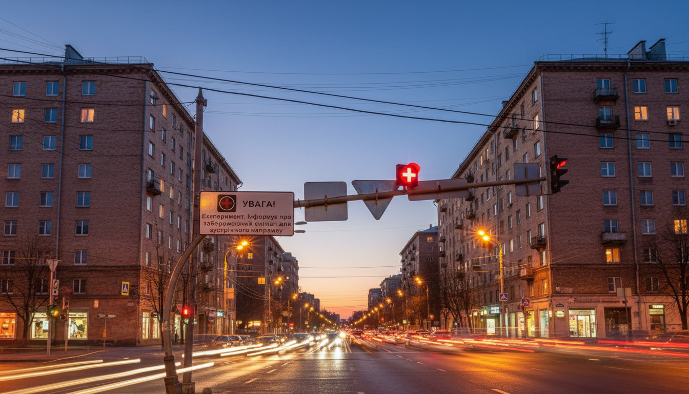 In Kyiv, European traffic lights are being tested: how traffic will change