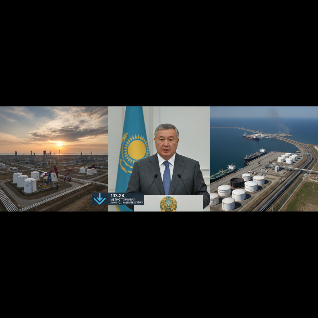 Drone Strikes on CPC Terminal Drive Kazakhstan's Daily Oil Output Down to 133,200 Metric Tons