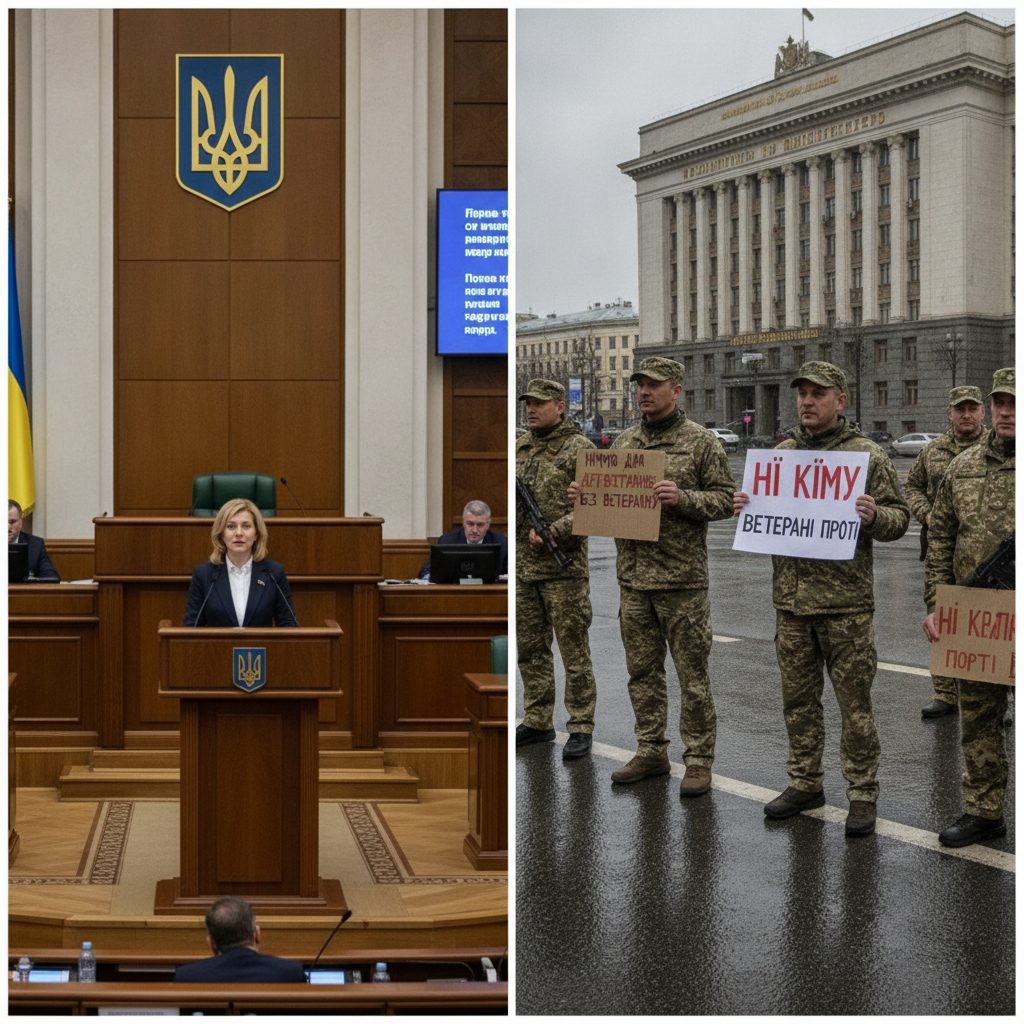 Ветерани протестують, Ірина Фріз говорить