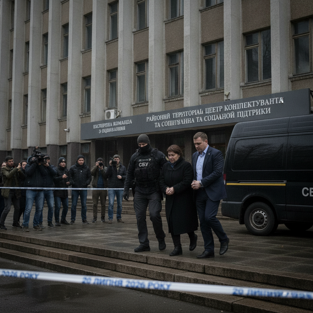 Затримання службовиці за вимагання
