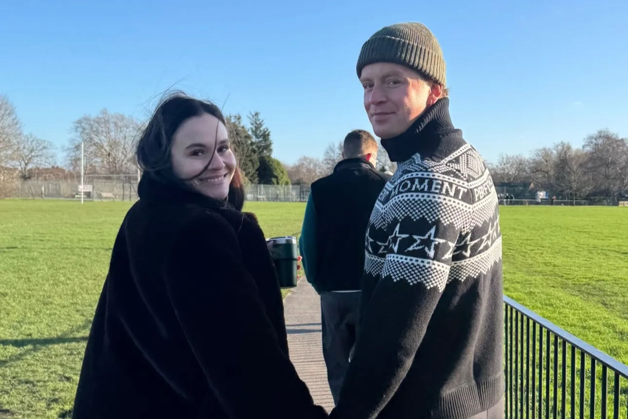 Adam Peaty and bride at wedding