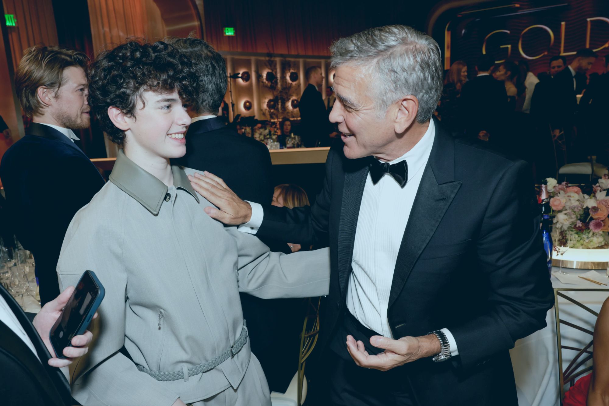Owen Cooper with Golden Globe award