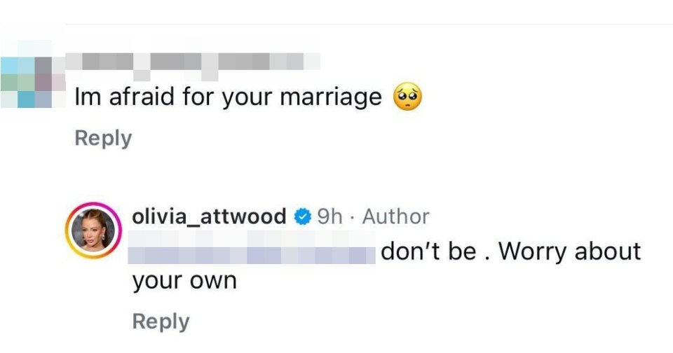 Olivia Attwood responds to marriage concerns after Bradley Dack left 'livid' over cosy Pete Wicks snaps