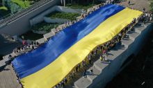 Одесса зустріла День Незалежності автопробігом та 34-метровим прапором