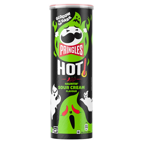 Pringles hat leuchtende Halloween-Verpackungen auf den Markt gebracht