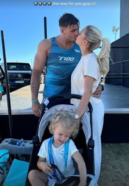 Tommy Fury completed a 100 km triathlon in France: how Molly-Mae and daughter welcomed him