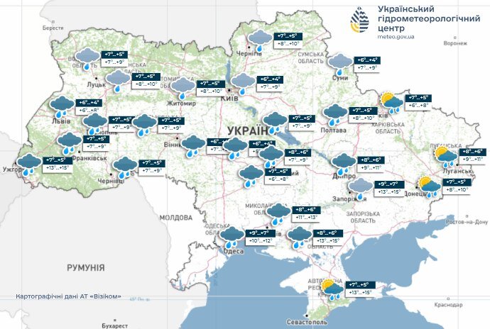 Die Ukraine wird ab dem 1. Oktober von einer Welle schlechter Wetterbedingungen betroffen sein: Meteorologen warnen vor Regen und Schnee
