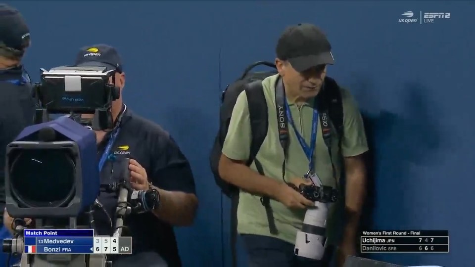 Фотограф US Open подав до суду після скандалу з Медведєвим: деталі інциденту