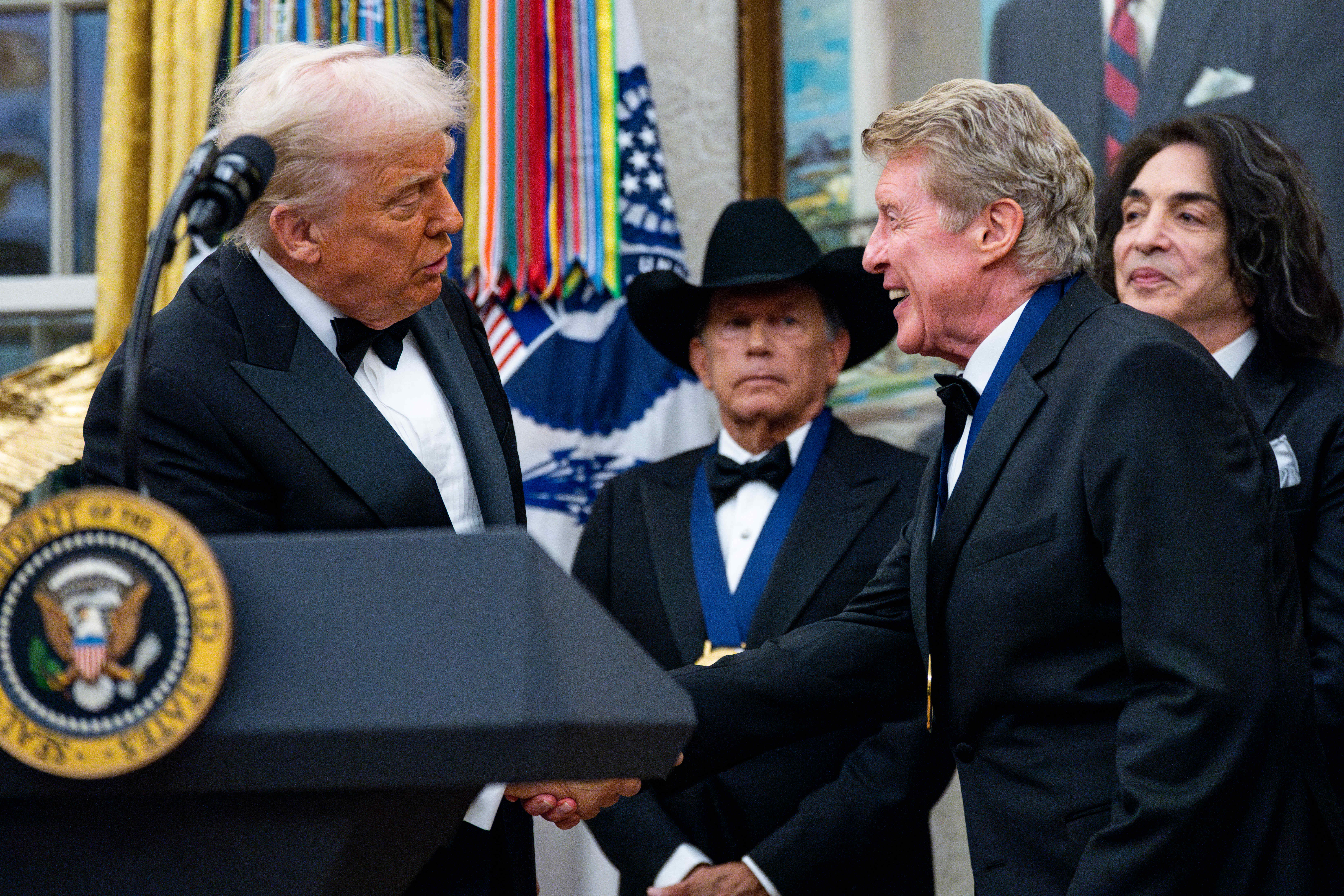 Michael Crawford received a national award from the USA for his contribution to culture