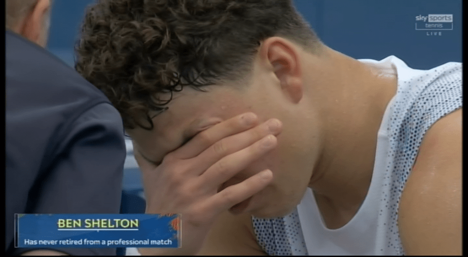Бен Шелтон знявся з US Open через травму: американський тенісист розплакався на корті
