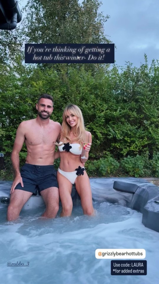 Laura Anderson showcases new hot tub for £14,000: exclusive photos