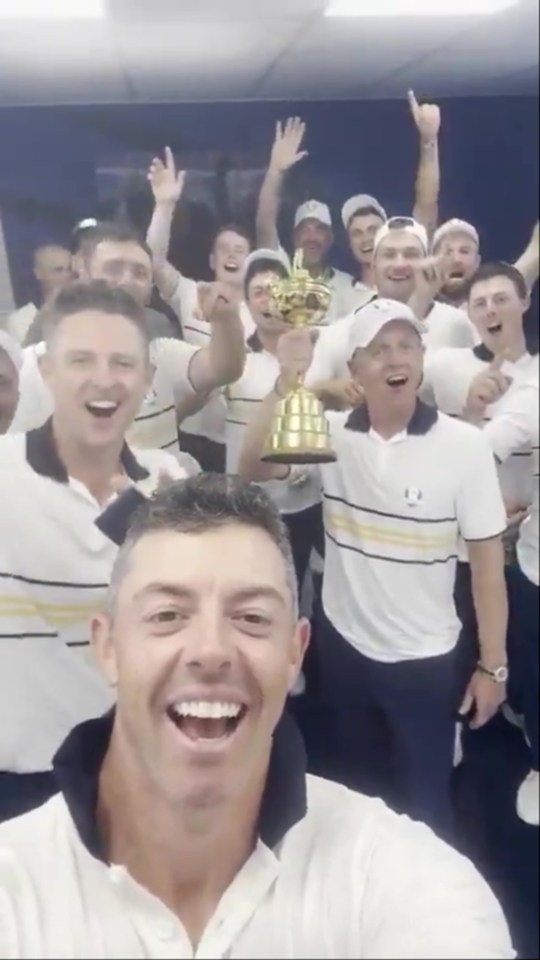 Рорі Макілрой та команда Європи зняли відео для Трампа після перемоги на Райдер Кап